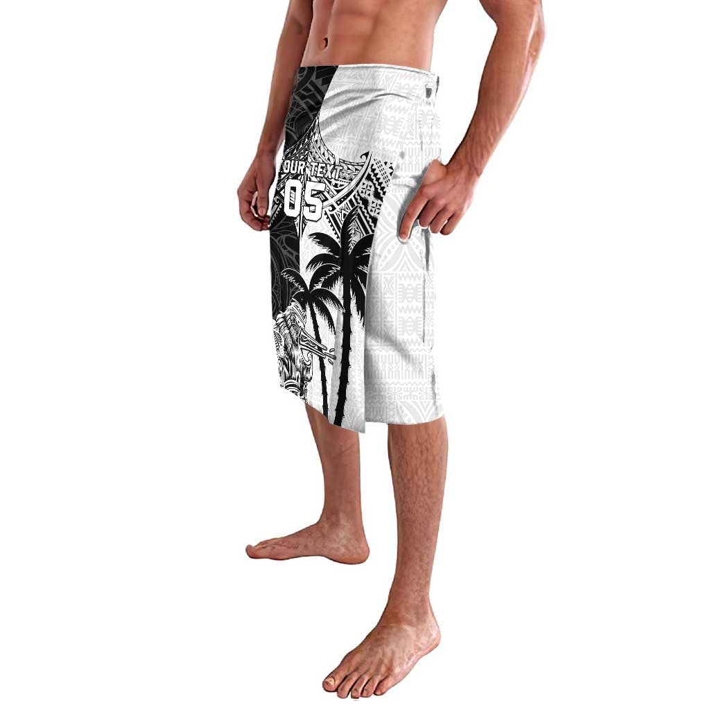 Custom New Zealand And Fiji Rugby 2024 Lavalava Maori Kiwi With Fijian Palm Tree