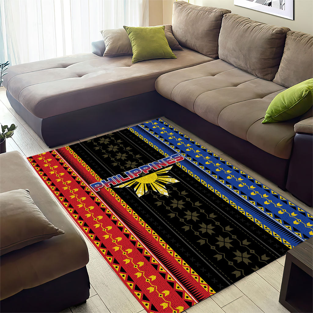 Philippines Filipinos Area Rug Igorot Tribal Inspiration Pattern Style LT05 - Polynesian Pride