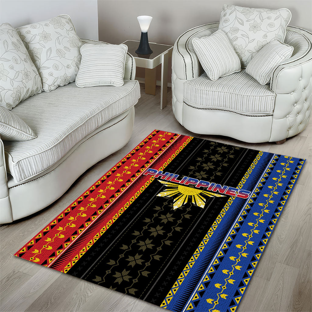 Philippines Filipinos Area Rug Igorot Tribal Inspiration Pattern Style LT05 - Polynesian Pride