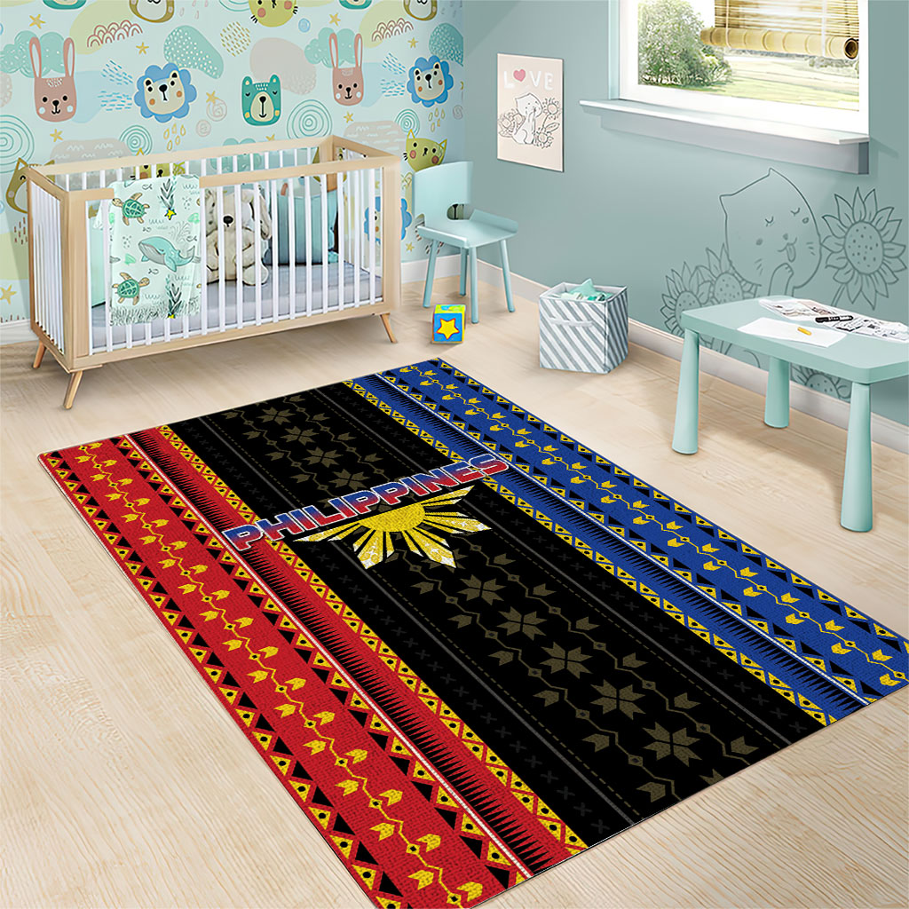Philippines Filipinos Area Rug Igorot Tribal Inspiration Pattern Style LT05 - Polynesian Pride