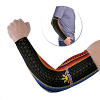 Personalised Philippines Filipinos Arm Sleeves Igorot Tribal Inspiration Pattern Style LT05 Set of 2 Black - Polynesian Pride