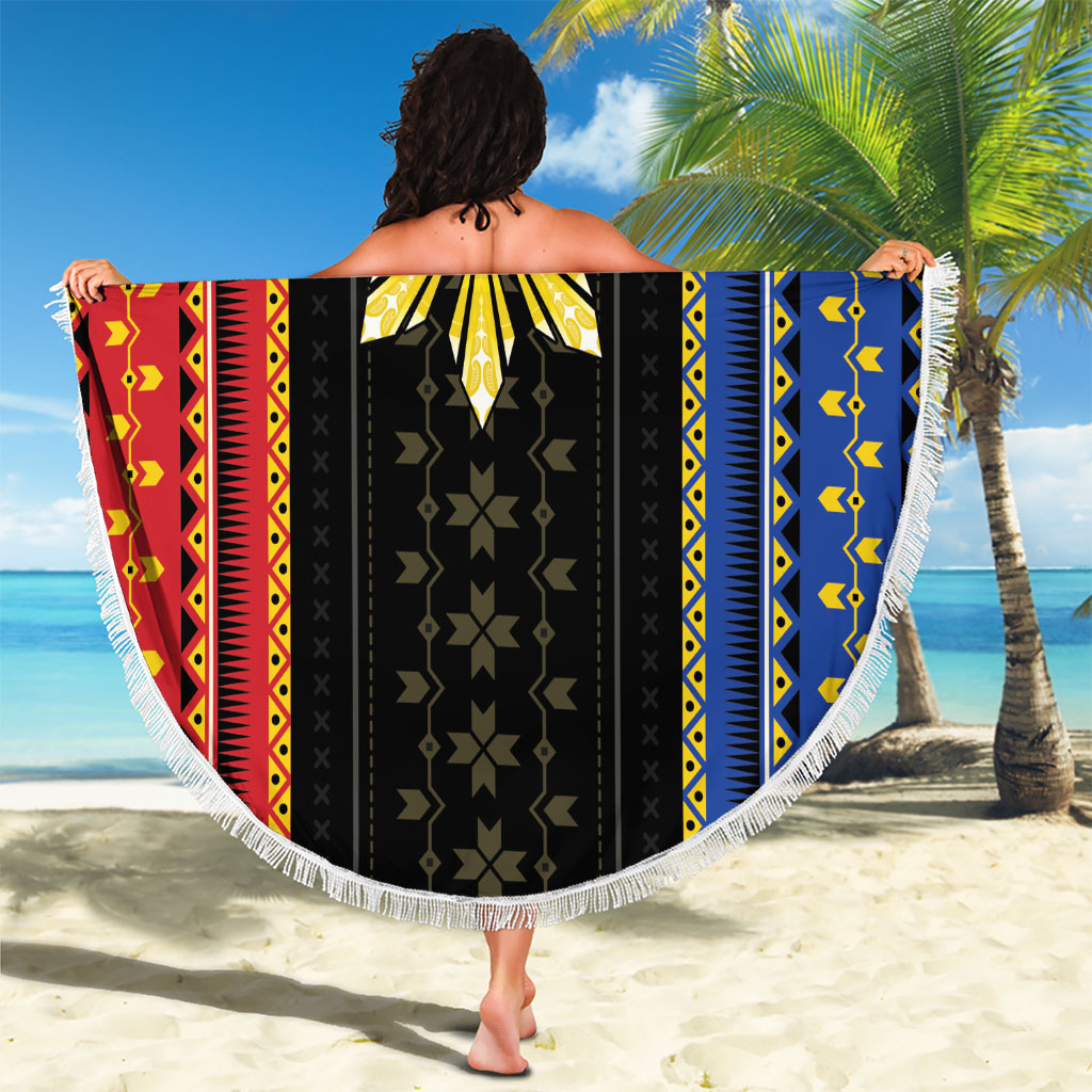 Philippines Filipinos Beach Blanket Igorot Tribal Inspiration Pattern Style LT05 - Polynesian Pride