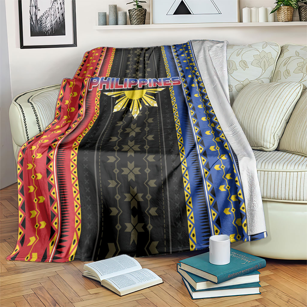 Philippines Filipinos Blanket Igorot Tribal Inspiration Pattern Style LT05 Black - Polynesian Pride