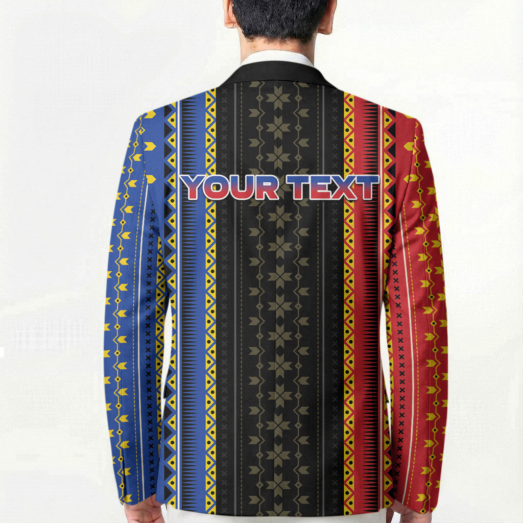 Personalised Philippines Filipinos Blazer Igorot Tribal Inspiration Pattern Style LT05 - Polynesian Pride