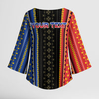 Personalised Philippines Filipinos Kimono Sleeve Blouse Igorot Tribal Inspiration Pattern Style LT05 - Polynesian Pride