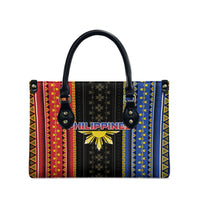 Philippines Filipinos Leather Bag Igorot Tribal Inspiration Pattern Style LT05 - Polynesian Pride