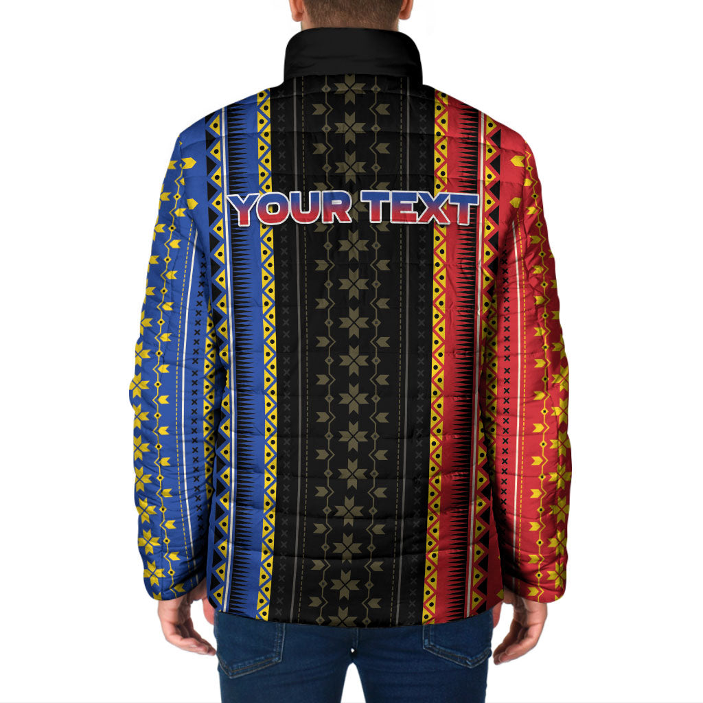 Personalised Philippines Filipinos Padded Jacket Igorot Tribal Inspiration Pattern Style LT05 - Polynesian Pride