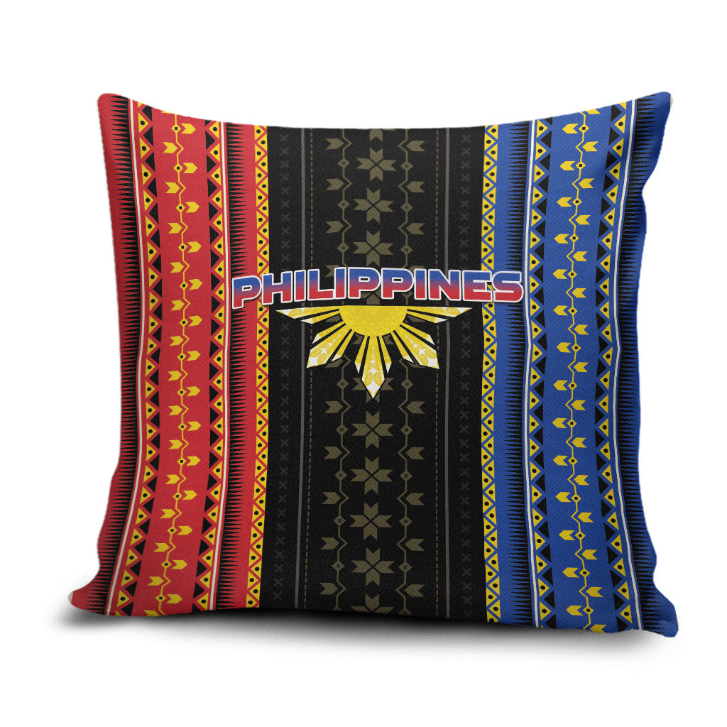 Philippines Filipinos Pillow Cover Igorot Tribal Inspiration Pattern Style LT05 Black - Polynesian Pride