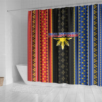 Philippines Filipinos Shower Curtain Igorot Tribal Inspiration Pattern Style LT05 - Polynesian Pride