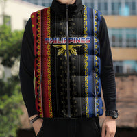 Personalised Philippines Filipinos Sleeveless Puffer Jacket Igorot Tribal Inspiration Pattern Style LT05 - Polynesian Pride