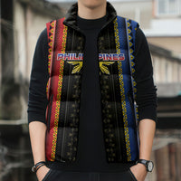 Personalised Philippines Filipinos Sleeveless Puffer Jacket Igorot Tribal Inspiration Pattern Style LT05 - Polynesian Pride