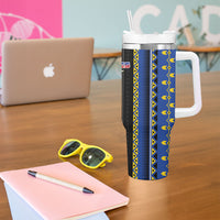 Philippines Filipinos Tumbler With Handle Igorot Tribal Inspiration Pattern Style LT05 - Polynesian Pride