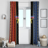 Philippines Filipinos Window Curtain Igorot Tribal Inspiration Pattern Style LT05 - Polynesian Pride
