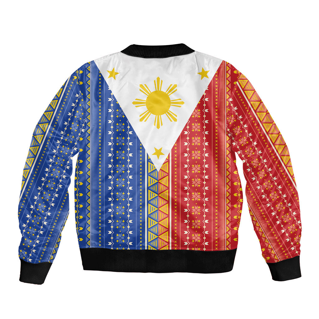 Philippines Sun Bomber Jacket Igorot Tribal Inspiration LT05 - Polynesian Pride