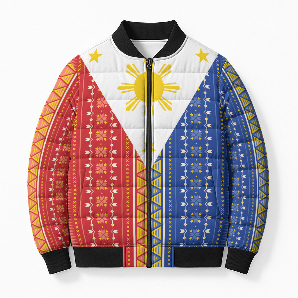 Philippines Sun Bomber Puffer Jacket Igorot Tribal Inspiration LT05 Unisex Colorful - Polynesian Pride