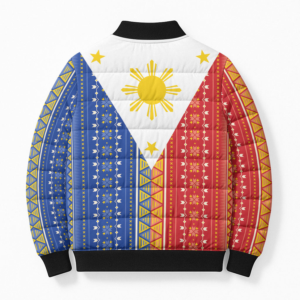 Philippines Sun Bomber Puffer Jacket Igorot Tribal Inspiration LT05 - Polynesian Pride