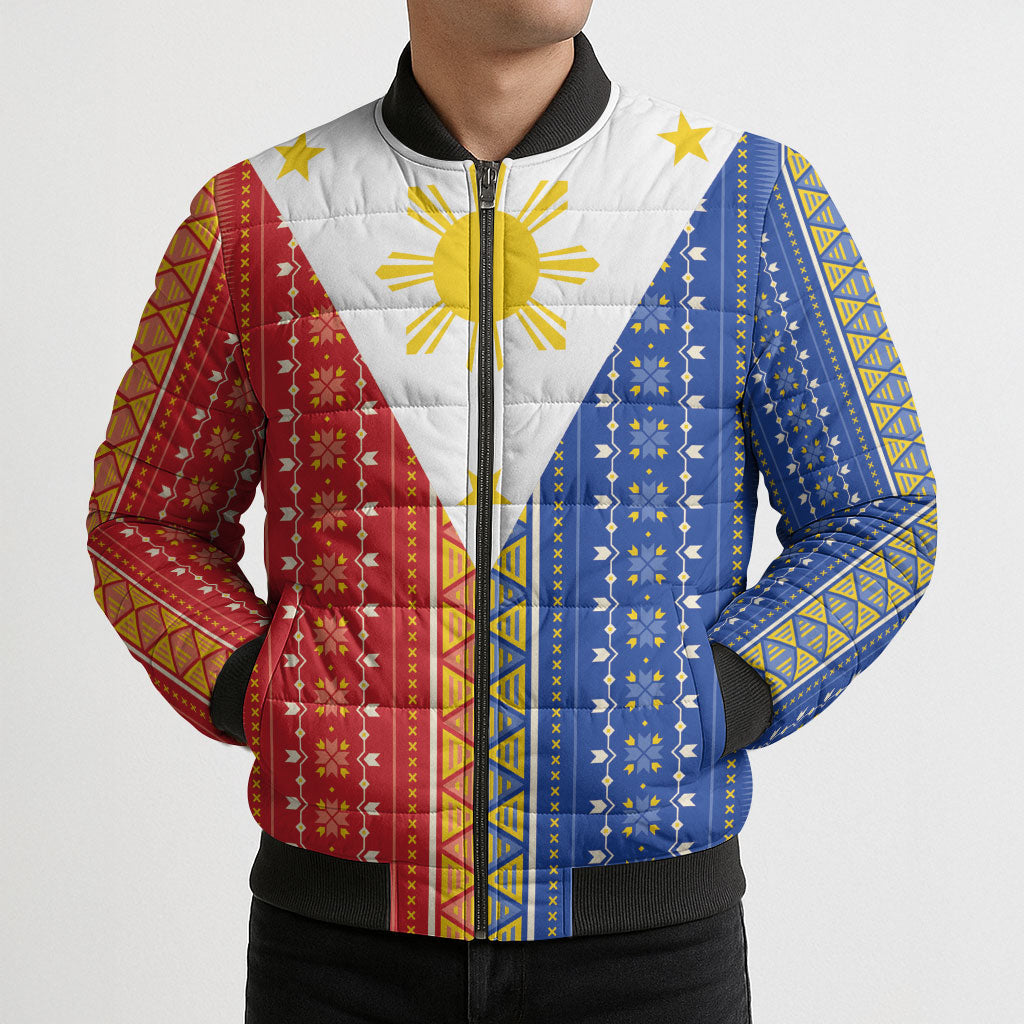 Philippines Sun Bomber Puffer Jacket Igorot Tribal Inspiration LT05 - Polynesian Pride