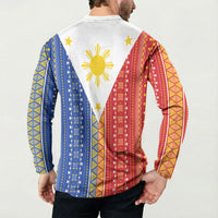 Philippines Sun Button Sweatshirt Igorot Tribal Inspiration LT05 - Polynesian Pride