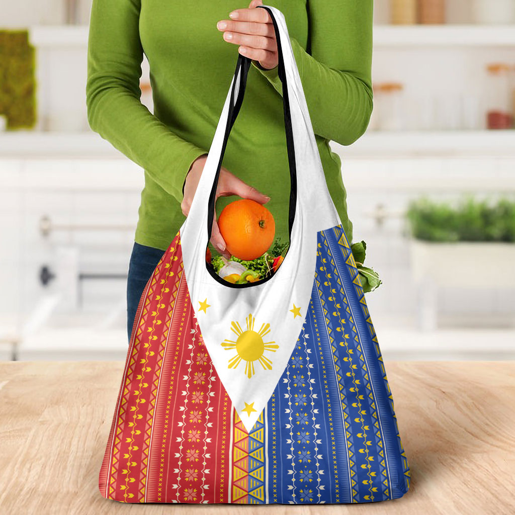 Philippines Sun Grocery Bag Igorot Tribal Inspiration LT05 - Polynesian Pride