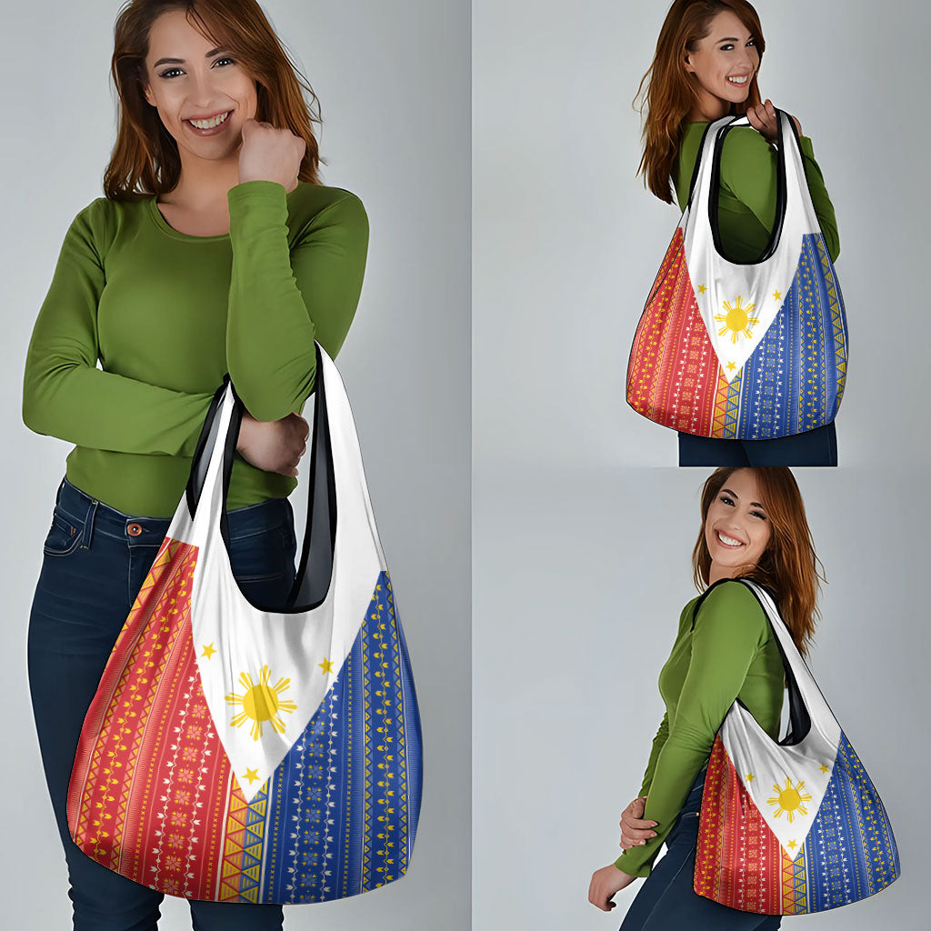 Philippines Sun Grocery Bag Igorot Tribal Inspiration LT05 - Polynesian Pride