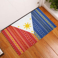 Philippines Sun Rubber Doormat Igorot Tribal Inspiration LT05 - Polynesian Pride
