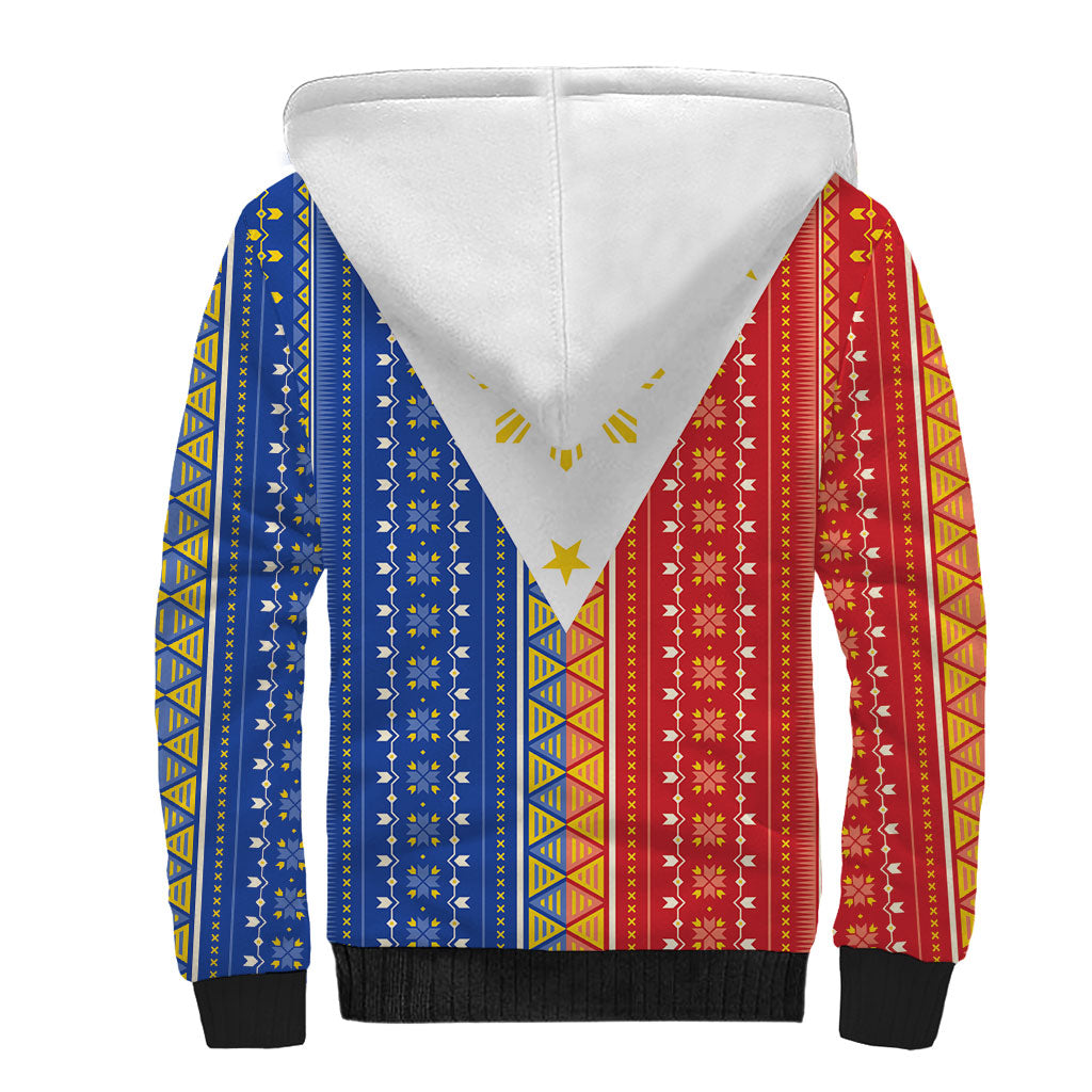 Philippines Sun Sherpa Hoodie Igorot Tribal Inspiration LT05 - Polynesian Pride