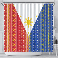 Philippines Sun Shower Curtain Igorot Tribal Inspiration LT05 - Polynesian Pride