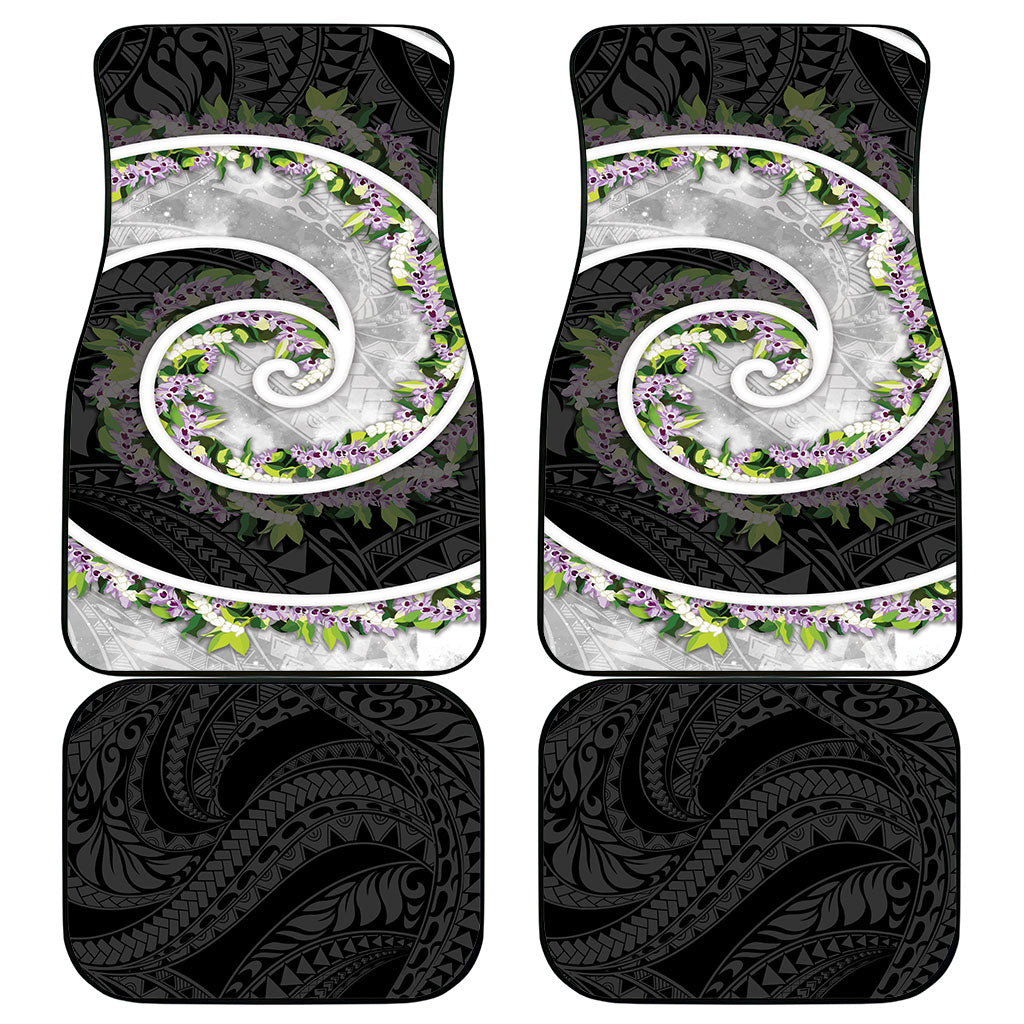 Piko Hawaii Car Mats Polynesian Pattern With Maile Pikake Honohono Lei LT05 - Polynesian Pride