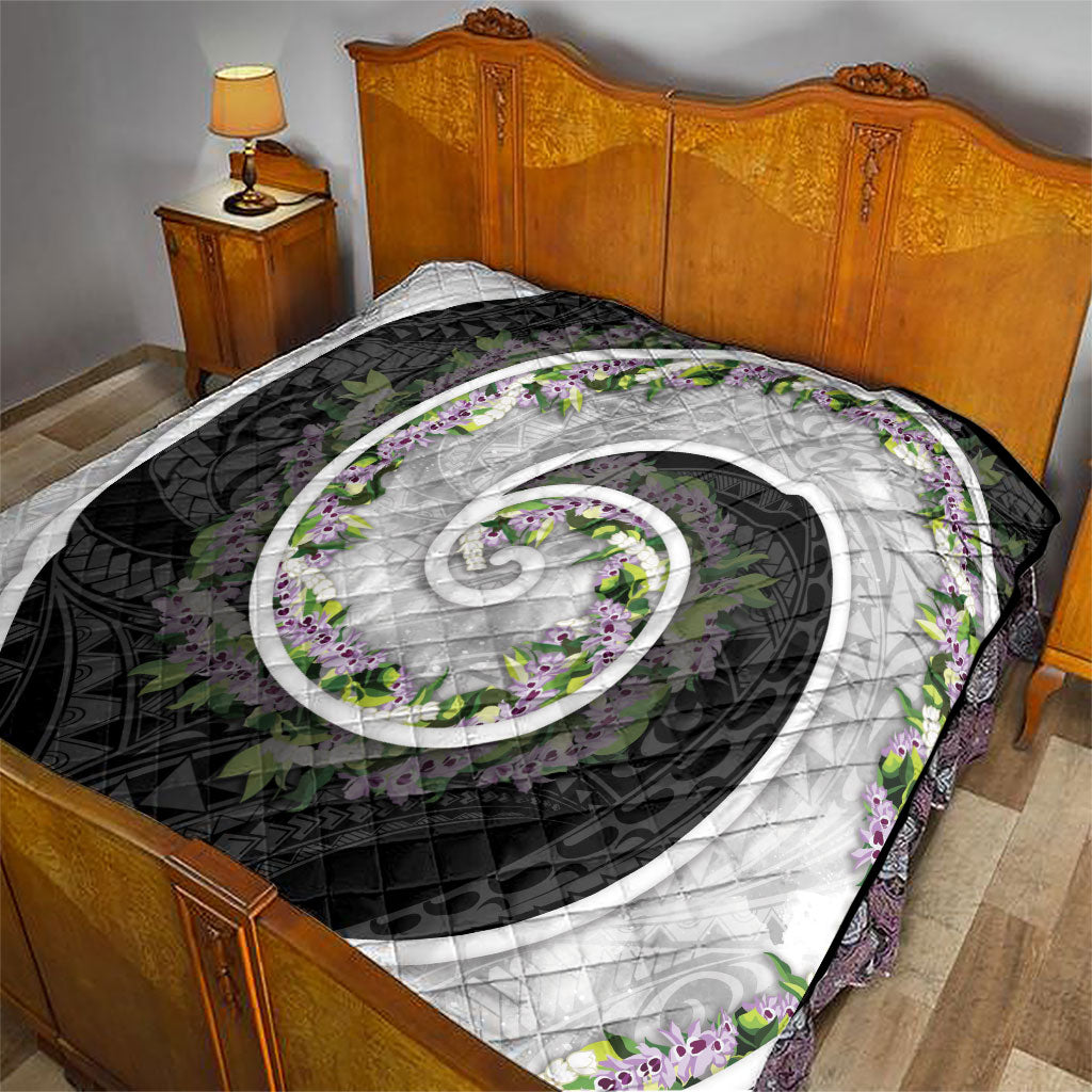 Piko Hawaii Quilt Polynesian Pattern With Maile Pikake Honohono Lei LT05 - Polynesian Pride