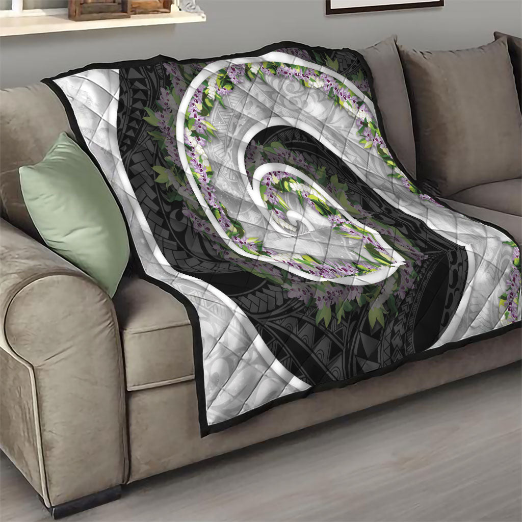 Piko Hawaii Quilt Polynesian Pattern With Maile Pikake Honohono Lei LT05 - Polynesian Pride