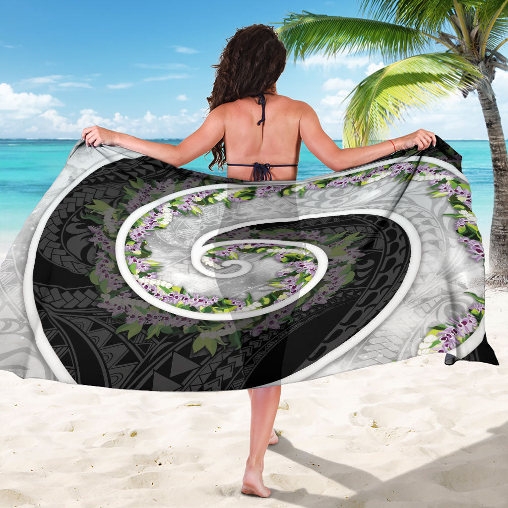 Piko Hawaii Sarong Polynesian Pattern With Maile Pikake Honohono Lei LT05 - Polynesian Pride