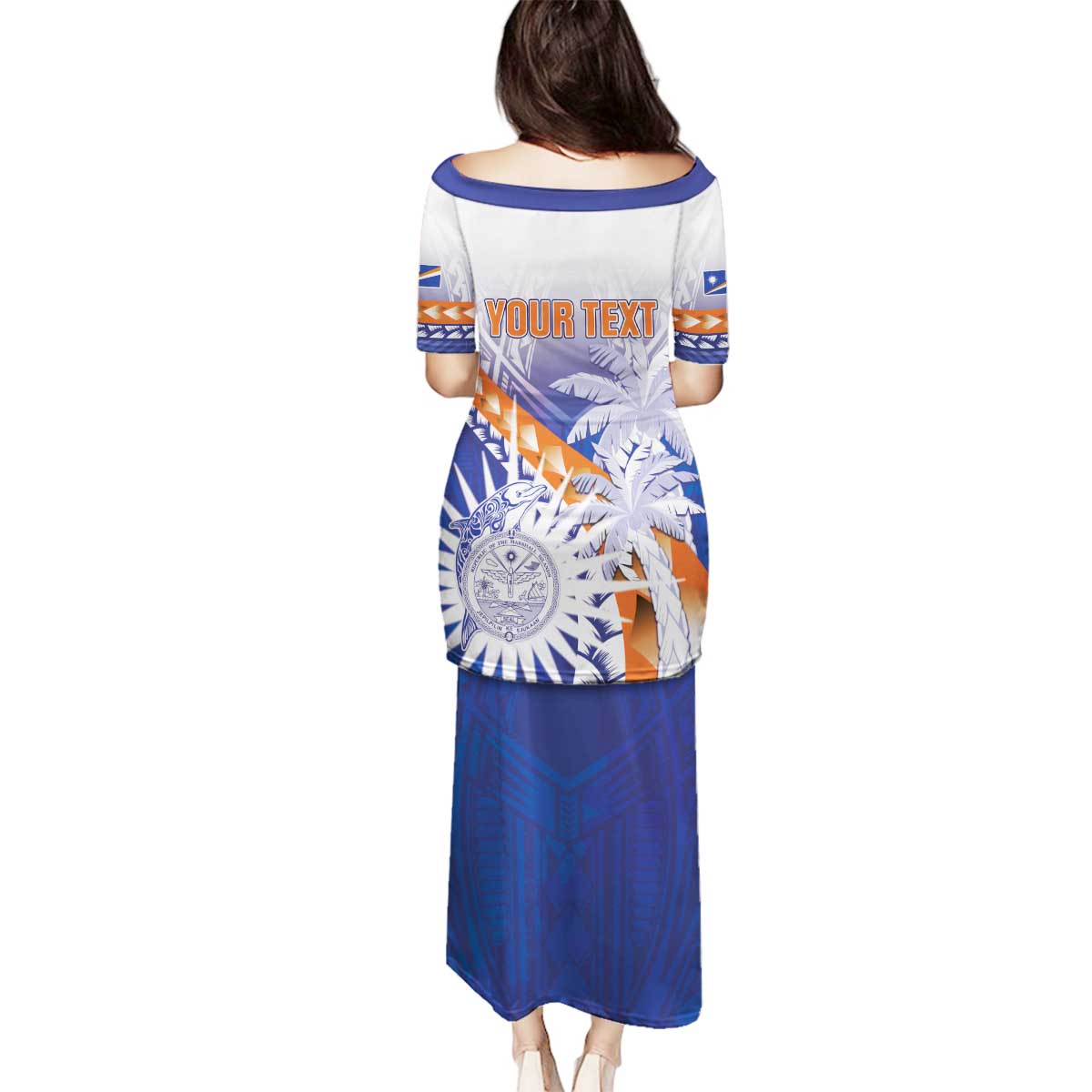 Personalised Marshall Islands Manit Day Family Matching Puletasi and Hawaiian Shirt Polynesian Tribal Tattoo Tropical Style