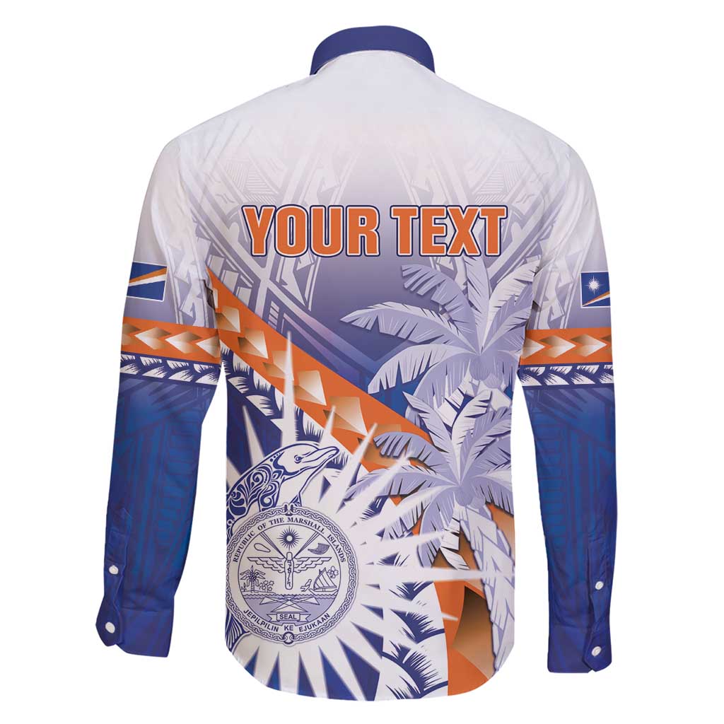 Personalised Marshall Islands Manit Day Family Matching Short Sleeve Bodycon Dress and Hawaiian Shirt Polynesian Tribal Tattoo Tropical Style