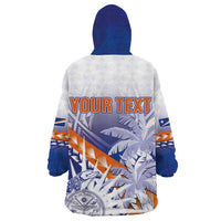 Personalised Marshall Islands Manit Day Wearable Blanket Hoodie Polynesian Tribal Tattoo Tropical Style LT05 - Polynesian Pride