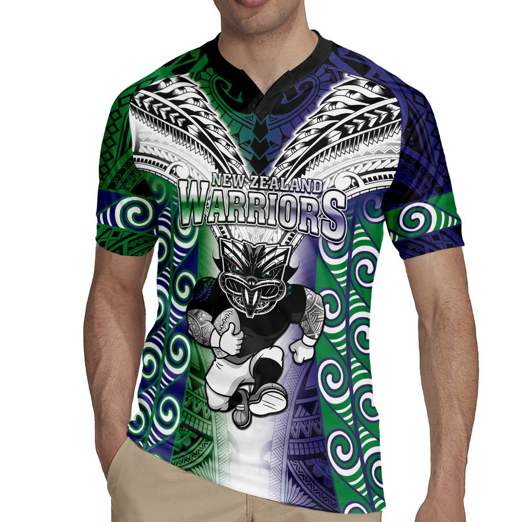 Custom New Zealand Warrior Rugby Jersey Maori Tribal Pattern