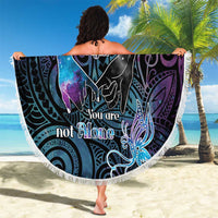 Suicide Awareness Beach Blanket You Are Not Alone - Polynesian Pride