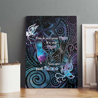 Suicide Awareness Canvas Wall Art You Are Not Alone - Polynesian Pride