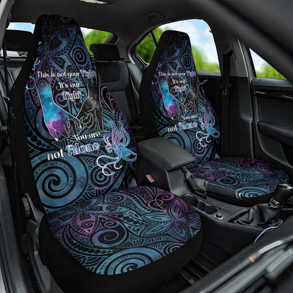 Suicide Awareness Car Seat Cover You Are Not Alone - Polynesian Pride