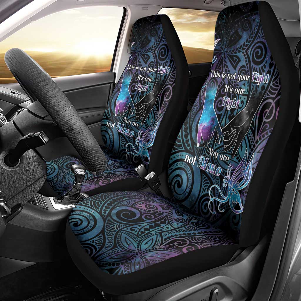 Suicide Awareness Car Seat Cover You Are Not Alone - Polynesian Pride