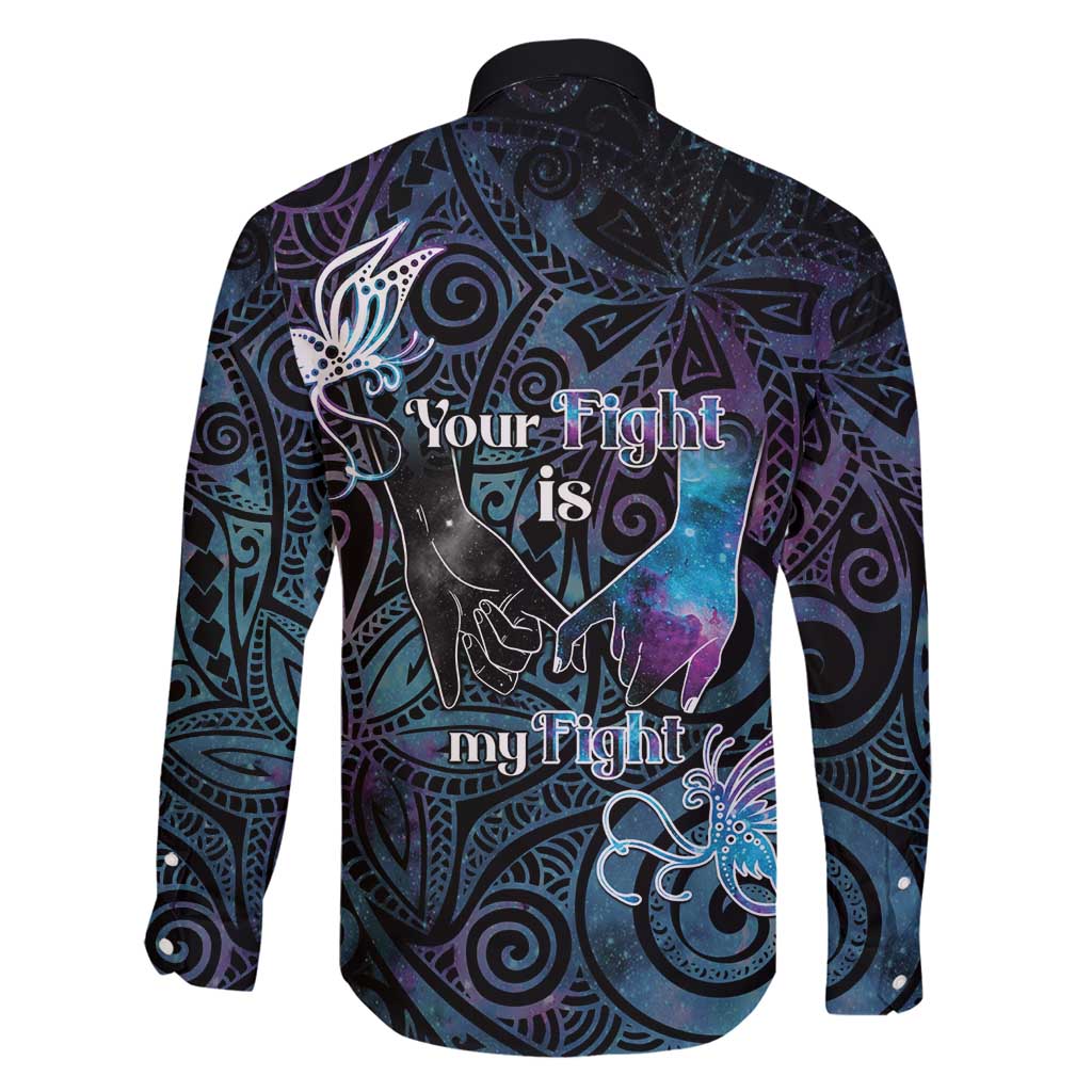 Suicide Awareness Family Matching Off Shoulder Maxi Dress and Hawaiian Shirt You Are Not Alone - Polynesian Pride