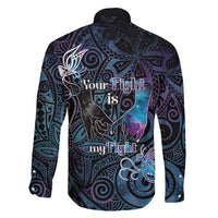 Suicide Awareness Family Matching Short Sleeve Bodycon Dress and Hawaiian Shirt You Are Not Alone - Polynesian Pride