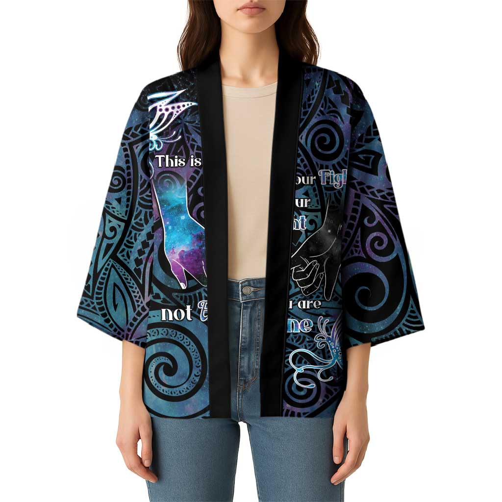 Suicide Awareness Kimono You Are Not Alone - Polynesian Pride