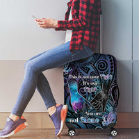 Suicide Awareness Luggage Cover You Are Not Alone - Polynesian Pride