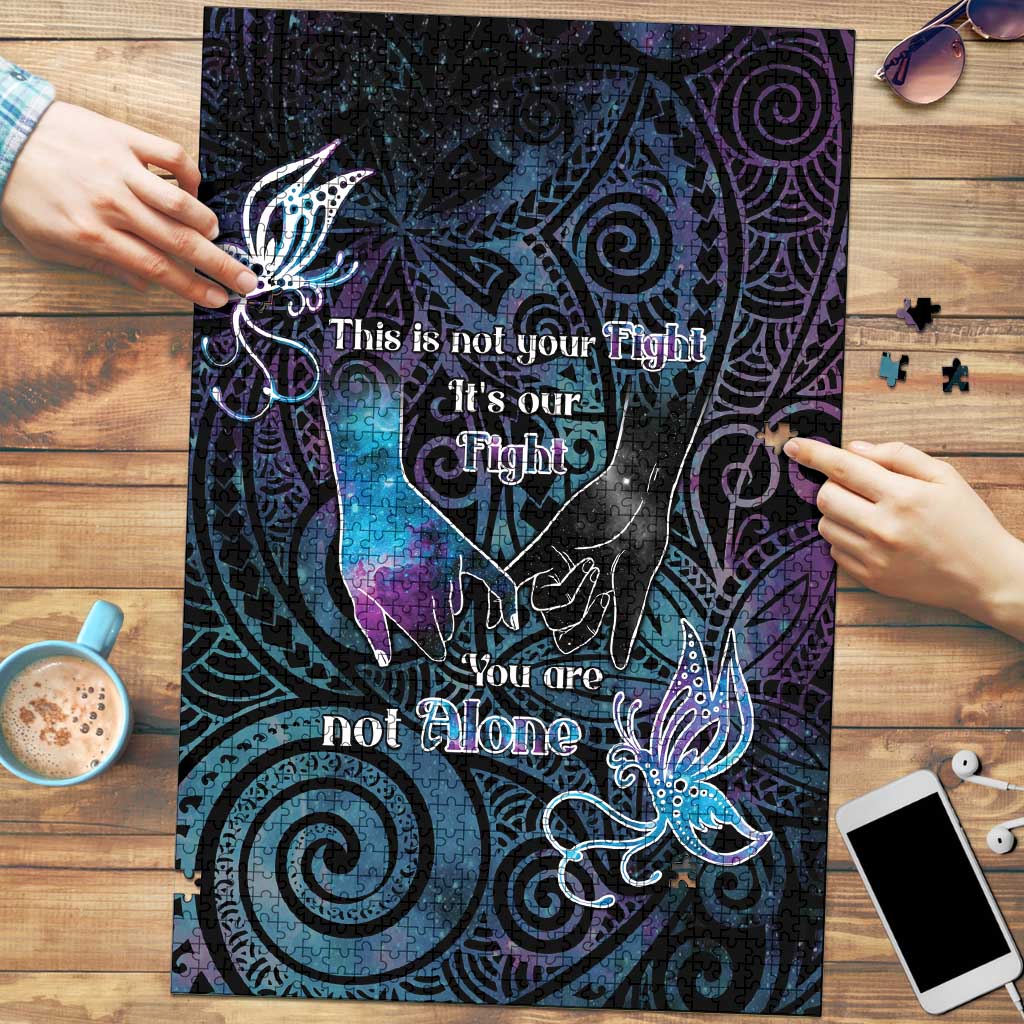 Suicide Awareness Puzzle You Are Not Alone - Polynesian Pride