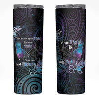 Suicide Awareness Skinny Tumbler You Are Not Alone - Polynesian Pride