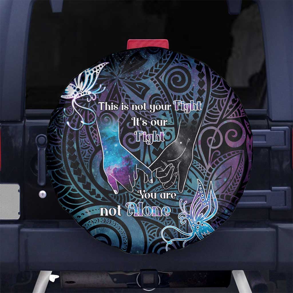 Suicide Awareness Spare Tire Cover You Are Not Alone - Polynesian Pride