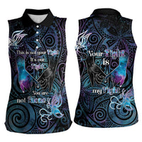 Suicide Awareness Women Sleeveless Polo Shirt You Are Not Alone - Polynesian Pride