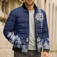 Personalized Utah State Bomber Puffer Jacket Polynesian Style LT05 - Polynesian Pride