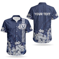 Personalized Utah State Couples Matching Off Shoulder Maxi Dress and Hawaiian Shirt Polynesian Style LT05 - Polynesian Pride
