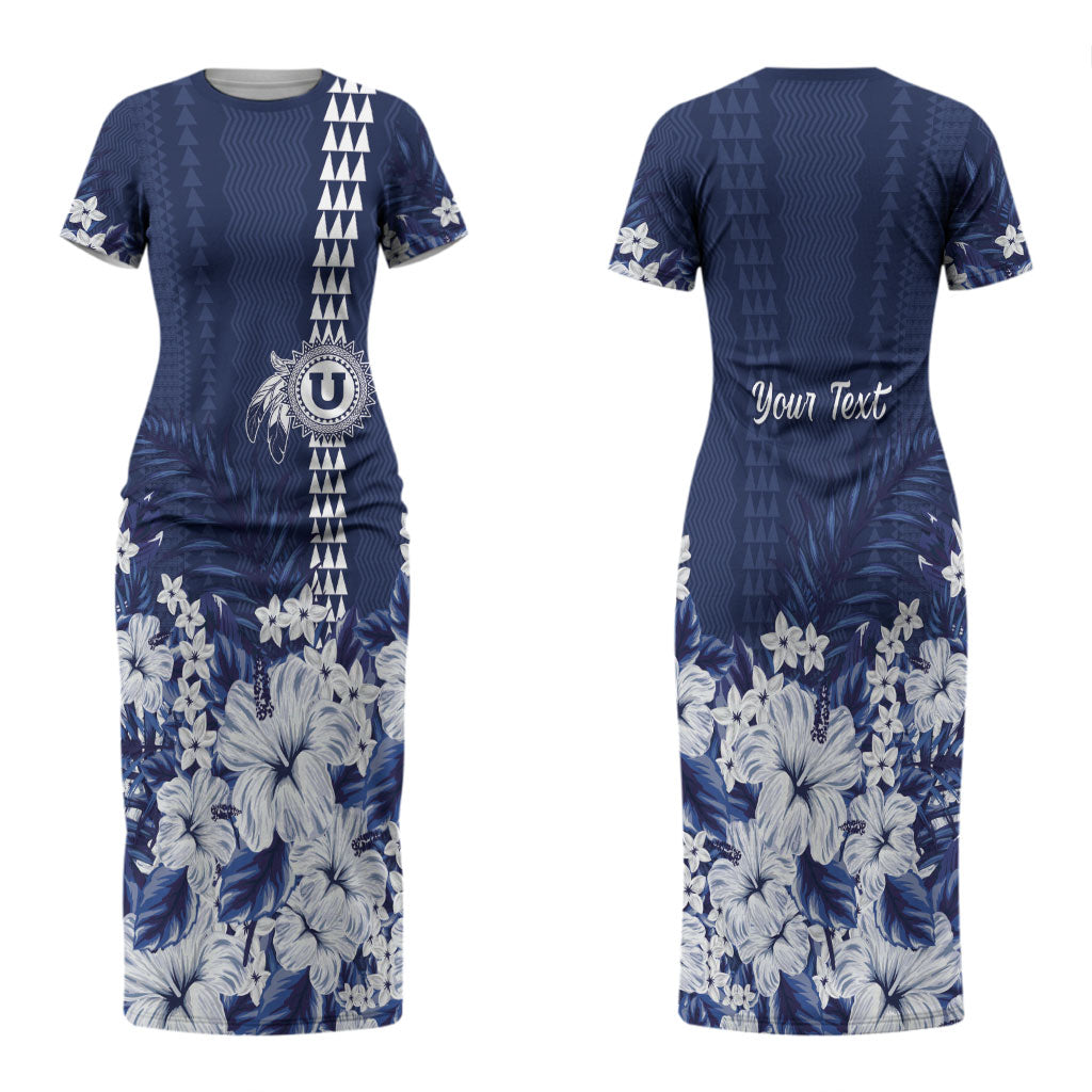 Personalized Utah State Couples Matching Short Sleeve Bodycon Dress and Hawaiian Shirt Polynesian Style LT05 - Polynesian Pride